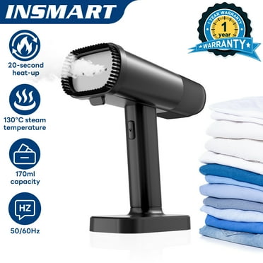 INSMART Steamer for Clothes,1300W Steamer & Iron 2-in-1, Vertical/Horizontal Wrinkle Remover, 3 Steam Modes, 170mL Detachable Tank, Lightweight for Home, Office & Travel