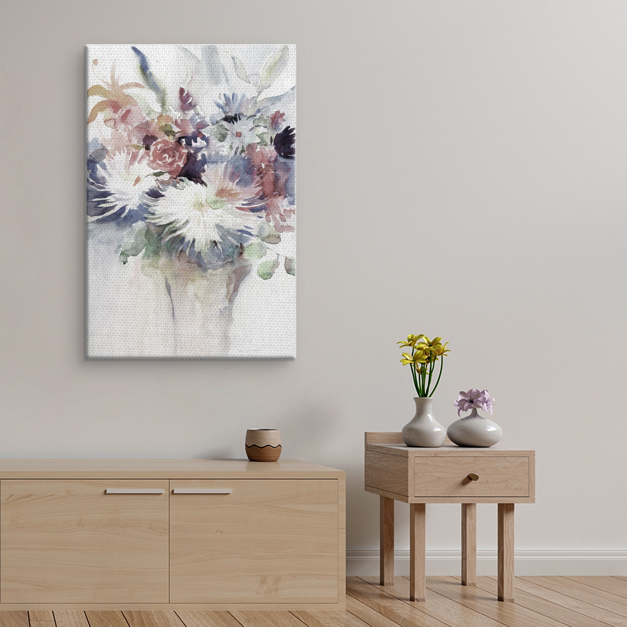 Masterpiece Art Gallery Impromptu Flower Bouquet Part I Soft by Theresa Troise Heide Canvas Art Print 24" x 36"