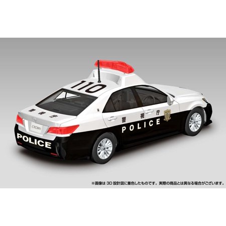 アオシマ プラモデル 1/32 楽プラ スナップキット No.1-PC トヨタ クラウンパトロールカー
