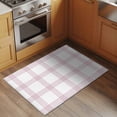 thumbnail image 3 of Red Buffalo Plaid Bathroom Rug Washable 2x3 Entryway Rug Non Slip Farmhouse Checkered Watercolor Front Door Mat Low Pile Indoor Doormat Throw Floor Carpet for Kitchen Bedroom Entrance, 3 of 9