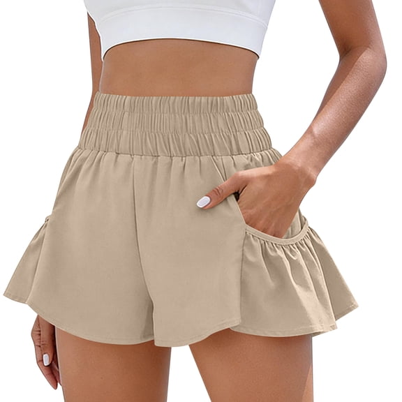 Athletic Shorts for Women, asual Workout Gym Shorts Casual Summer High Waisted With Pockets