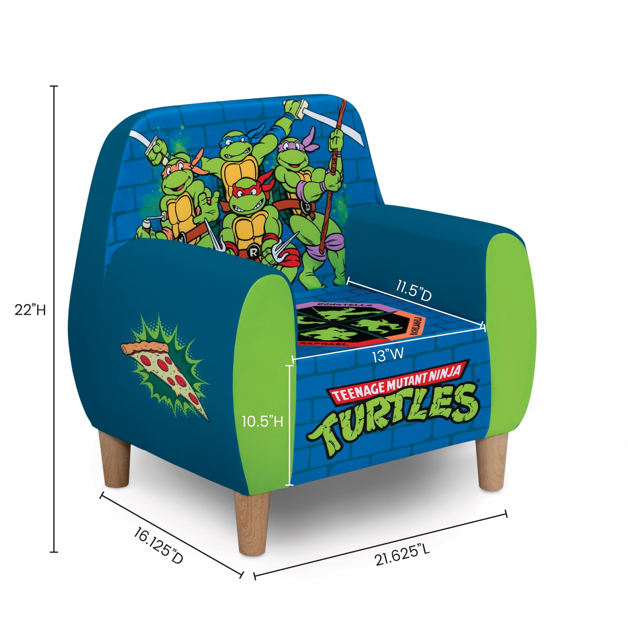 Teenage Mutant Ninja Turtles Foam Chair by Delta Children, Green