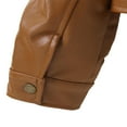 thumbnail image 4 of Manteau d'Automne pour Bébés Filles, Col Rabattu, Manches Longues Bouffantes, Poches à Boutons, Veste, Hauts 2-7T, 4 of 7