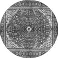 thumbnail image 1 of Ahgly Company Indoor Round Medallion Gray Traditional Area Rugs, 4' Round, 1 of 1