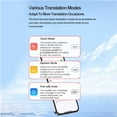 thumbnail image 4 of Translator Earbuds, 144 Languages Touch Control Stereo Fast 3 Modes Real Time Translation Earphones Noise Reduction  for Calling for IOS Green,Pink, 4 of 7