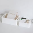 thumbnail image 2 of Bamboohart 4 Pcs Bac de Rangement Cube Blanc Caisse Pliable Organisateur, 2 of 8