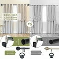 thumbnail image 3 of Black Adjustable Curtain Rods for Windows:Farmhouse Heavy Duty Curtain Rod for Bedroom Living Room,Boho Decorative Rustic Drapery Rods with Vintage Coastal Finials,Matte Black 2 Pack 18-45", 3 of 8