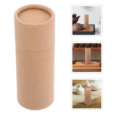 MUSEYA 10Pcs Cardboard Tubes Brown Cylindrical Paper Box Travel Friendly for Candies