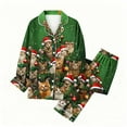 thumbnail image 2 of Wowcloth Woman's Pajama Set, Long Sleeve with Hooded Design, Cozy Holiday Sleepwear for Christmas and Winter Nights, 2 of 5