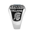 thumbnail image 3 of Order Now for 2025 Graduation, Freestyle Men's Sterling Silver Large Classic Checkerboard Birthstone Class Ring, Personalized, High School or College, 3 of 8