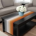thumbnail image 4 of Burnt Orange Gray Ombre Table Runner 120 Inches Long, Vintage Farmhouse Wooden Kitchen Coffee Dining Table Decoration for Home Party Birthday Wedding Home Decor 13x120 Inches, 4 of 8