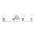 thumbnail image 2 of Designers Fountain Echo Satin Platinum 4 Light Bathroom Vanity Light Fixture, 87804-SP, 2 of 2