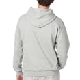 thumbnail image 4 of Hanes Ultimate Cotton Men's Fleece Pullover Hoodie, Warm Comfortable Hooded Sweatshirt, Ash, M, 4 of 6