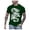 Dark Green, variant on Mens Cool Chinese Loong T-Shirt Tops Novelty Print Short Sleeve Crewneck Tees Light Gray XXL