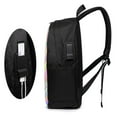thumbnail image 6 of YFYANG 17" Laptop Backpack, Rainbow Line Art Fashion Travel Work Backpack with USB and Headphone Cable Interface for Men and Women, 6 of 8