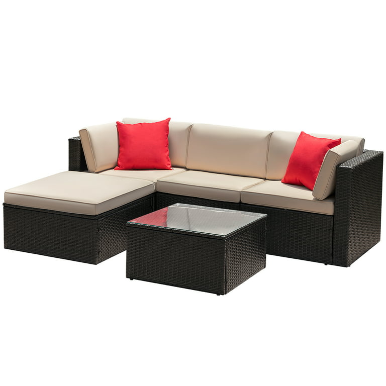 South Sea Outdoor New Java 3-Piece Outdoor Sectional Set w/ Square Corner  in Sandstone CODE:UNIV10 for 10% Off