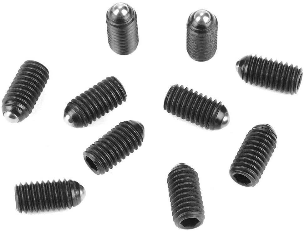 10pcs Ball Plungers Set, M6 Screw Thread Hex Socket Spring Plunger
