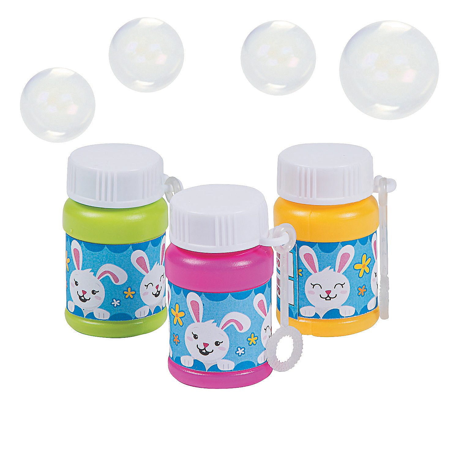 Mini Easter Bubble Bottles Toys 24 Pieces