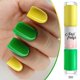 thumbnail image 1 of Esmalte de uñas bicolor Fiudx dos Cabezas a base agua Secado rápido Duradero No pelable Botella de lentejuelas 2 colores Destello fino, 1 of 2