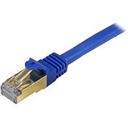 StarTech 25ft CAT6a Ethernet Cable - 10 Gigabit Shielded Snagless RJ45 100W PoE Patch Cord - 10GbE STP Network Cable with Strain Relief - Blue - UL, TIA (C6ASPAT25BL)