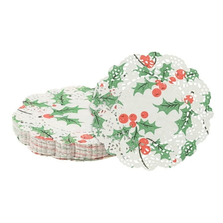 100pcs Paper Doilies 3.5" Round Disposable Lace Paper Doilies Placemats Colorful