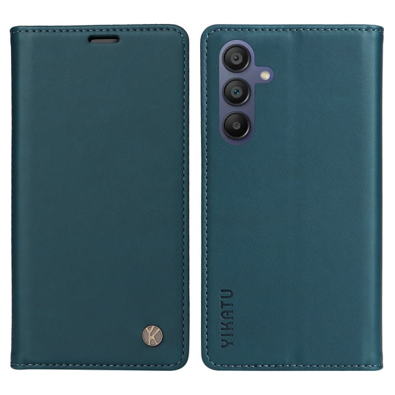 Flip Phone Case for Samsung Galaxy A16, Kickstand and 2 Card Slots, Shockproof and Scratch Resistant, Blue
