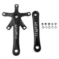 thumbnail image 2 of ancho estrecho de bicicleta 130BCD de cadena de una sola (elija 45T 47T 53T 56T 58T) + 1 par de bielas de 170 mm (izquierda y d - Negro 45T 45T-58T Soledad Bielas de plato de bicicleta de carretera, 2 of 9