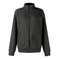 thumbnail image 3 of LIaqionyy Women's Fleece Jacket Casual Full Zip Long Sleeve Soft Warm Lightweight Winter Coat with Pockets, 3 of 4