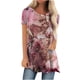 thumbnail image 2 of Puntoco Moda Mujer Verano Cuello Redondo Manga Corta Estampado Casual Camiseta Blusa Puntoco Puntoco-5245, 2 of 5
