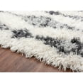 thumbnail image 5 of Royal Velvet Tamala Geometric Faux Fur Shag Indoor Area Rug, Grey, 8' x 10', 5 of 5