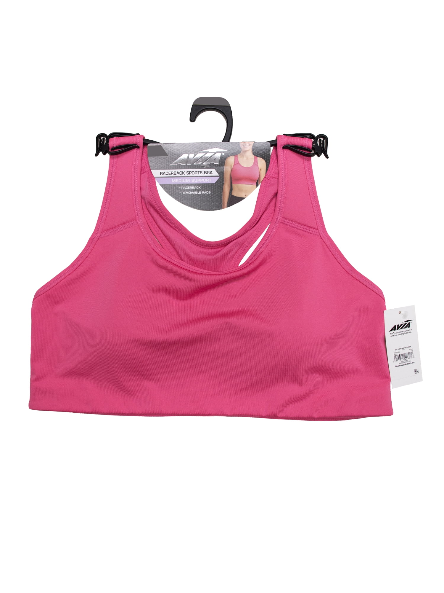 Avia Racerback Sports Bra for Women, Medium-Support, S-3XL