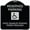 Black & Silver, variant on SignMission A-DES-BG-1818-23008 18 x 18 in. Designer Series Sign - Reserved Parking State Disabled Parking Permit Required with Handicapped Symbol, Black & Gold