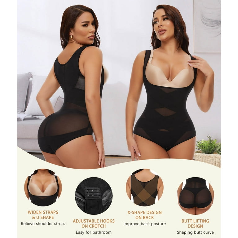 Vaslanda Body Shaper for Women Tummy Control Shapewear Bodysuit Seamless  Faja Colombian Butt Lifter Waist Trainer Girdles