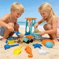 thumbnail image 1 of YWIYIUD 1 Ensemble de Jouets de Plage Réutilisables avec Seau à Sable, Pelle et Mignon Modèle pour Plage, Cour Arrière, Parc, Piscine et Activités Extérieures Jouets Interactifs Pratiques de Plage pour Parent et Ados, 1 of 8