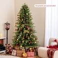 thumbnail image 4 of Costway 7 FT Artificial Christmas Tree with 370 LED Lights, 1090 Branch Tips for Home Party, 4 of 10