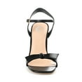 thumbnail image 6 of Journee Womens Dianne Open Square Toe Stacked Heel Sandals, 6 of 8