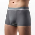 thumbnail image 2 of Men's Big & Tall Ice Silk Underwear Breathable Seamless Boxer Briefs Mid-Rise Comfortable Cool Underwear, 2 of 3
