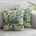 thumbnail image 3 of ONETECH Spring Summer Pillow Covers Watercolor Sage Green Eucalyptus Leaf Mason Jar Decorative Throw Pillow Cases Vintage Style Farmhouse Holiday Cushion Cases Sofa Couch Bed Decor, 3 of 5