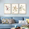 thumbnail image 3 of wall26 Framed Canvas Wall Art for Living Room, Bedroom Bird Illustration VI Canvas Prints for Home Decoration Ready to Hang - 24"x36"x3 Panels, 3 of 4