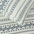 thumbnail image 3 of Chezmoi Collection 3-Piece Southwestern Tribal Lodge Bed Sheet Set, Twin Size - Ivory Navy Printed Microfiber Soft Breathable Deep Pocket Sheets and Pillowcases Set, 3 of 9