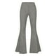 thumbnail image 5 of Amzcrzy Leggings Acampanados Mujer S-2XL - Yoga, Cintura Alta Sin Costura Delantera, Muy Elásticos Cómodos, Color Liso, Bolsillos Gris, 5 of 6