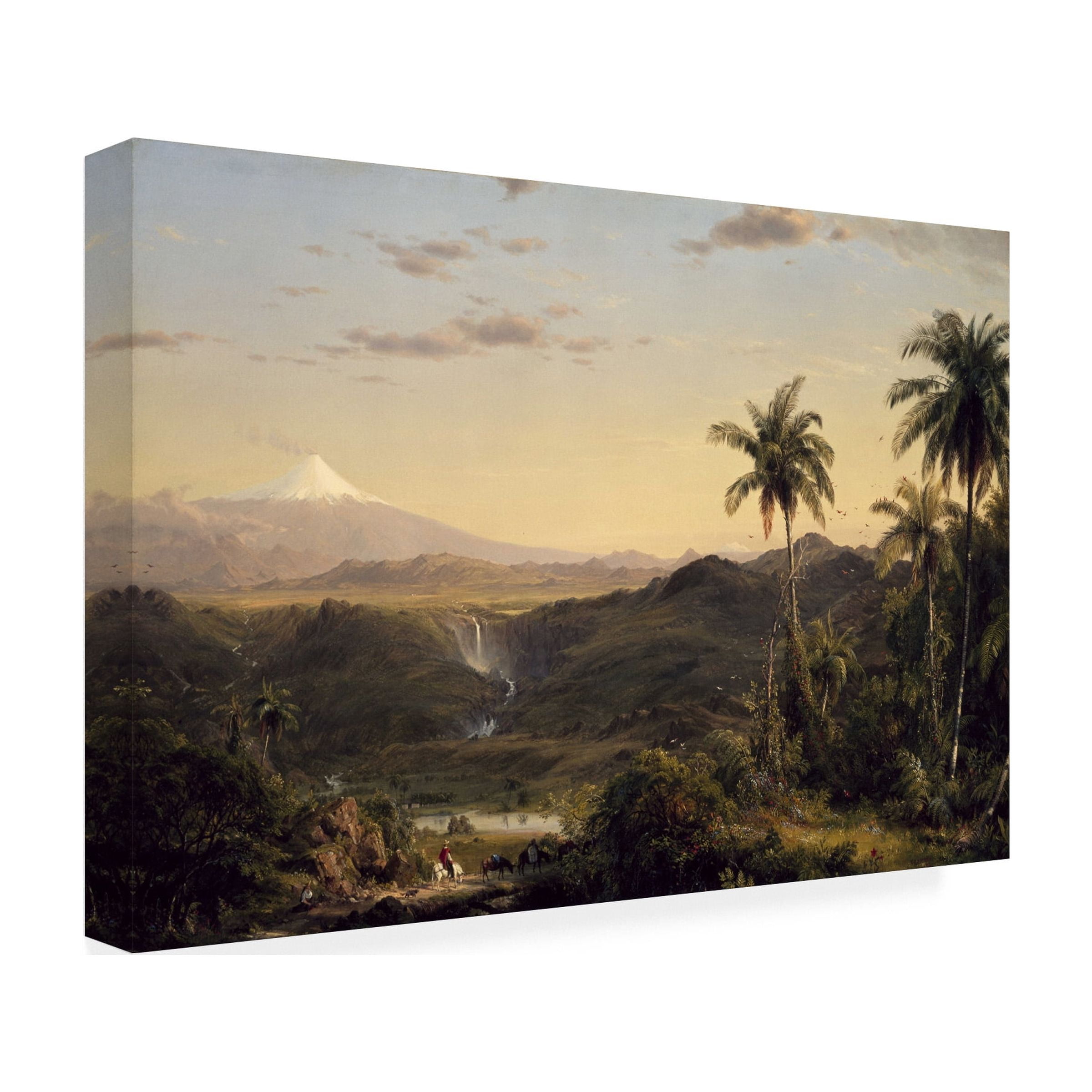 Church 'Cotopaxi Ecuador' Canvas Art
