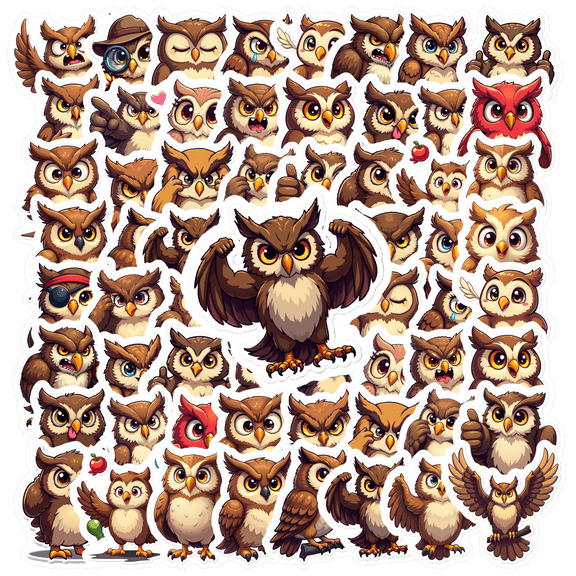 Cute Owl Stickers Teacher Reward Stickers Children Stickers for Laptop Fridge Phone