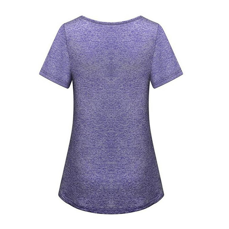 CieKen Women Short Sleeve Yoga Tops Flowy Fitness Workout Sports T Shirt Top  T-shirt for women 