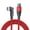 1m-Red, variant on Flexible Reversible USB C Fast Charging Wire With Light Display For Electronics
