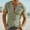 Green, variant on Men's Ribbed Half Zip Henley T-Shirt with Chest Pocket Casual Slim Fit Tee Green XXL