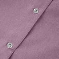 thumbnail image 6 of Nmnitkp Womens Dresses Linen Blend Button Down Shirt Dress, Loose Fit Short Sleeve Solid Color Midi Dress for Casual Summer Dresses for Women Daily Wear & Vacation Purple,XL, 6 of 8