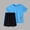 Blue#F, variant on JCCXIN Boys Summer Reflective Athletic Outfit Sets Mesh Short Sleeve O-Neck T Shirt And Shorts For Play Cozy Clothes Sets