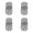 Silver, variant on 4Pcs Folding Flip Top Hinge Round Edge 180 Degree Zinc Alloy Door Hinge Folding Table Hinges Tray Backflap Hinges for Table Cabinet Closet Door Furniture, Silver