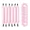 Pink, variant on 12PCS Lazy Hair Curler Set with Button Foam Rollers Big Wavy Curling Tube Foam Hair Curling Tool